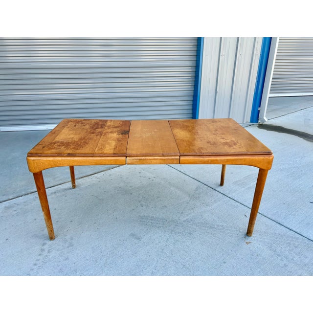 Wood 1960s Mid Century Maple Dining Table by Heywood Wakefield For Sale - Image 7 of 12