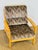 Beige Vintage Chair in Beech and Geometric Fabric, 1970 For Sale - Image 8 of 18