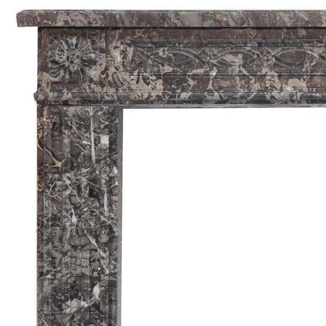 Very rare 18th century antique french louis xvi marble fireplace mantel. Hand carved in desirable st anne's marble. Fluted...