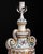 Chinese Export Style Armorial Porcelain Lamps, Pr For Sale - Image 4 of 4