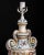 Chinese Export Style Armorial Porcelain Vases as Lamps, Pair For Sale - Image 4 of 4