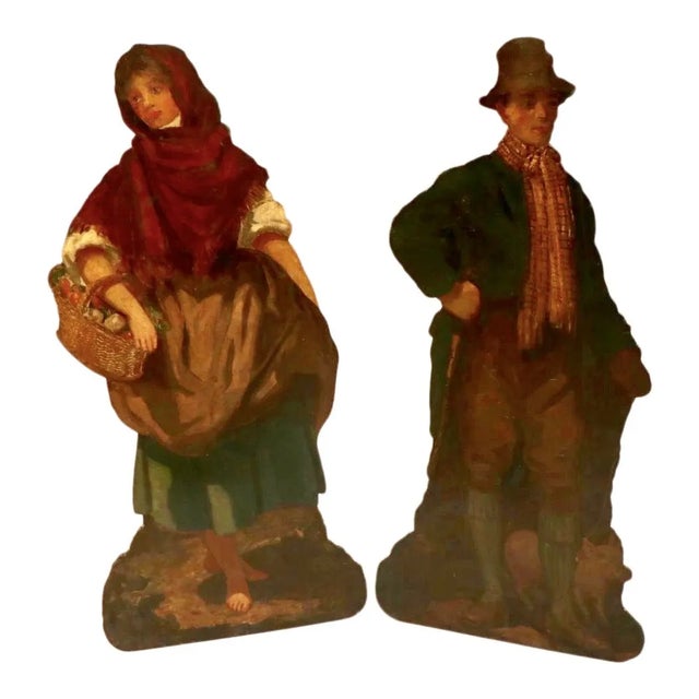 Early 19th Century Georgian Pinewood Oil-Painted Dummy Boards - a Pair For Sale - Image 13 of 13