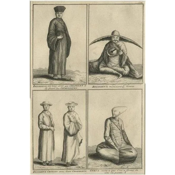 Chinese Priests and Beggars, 1728, Paper For Sale - Image 10 of 10