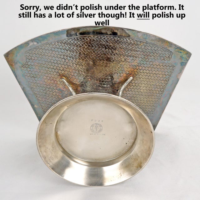 Victorian Silverplate Card Receiver Owls Derby Circa 1882 For Sale - Image 11 of 11