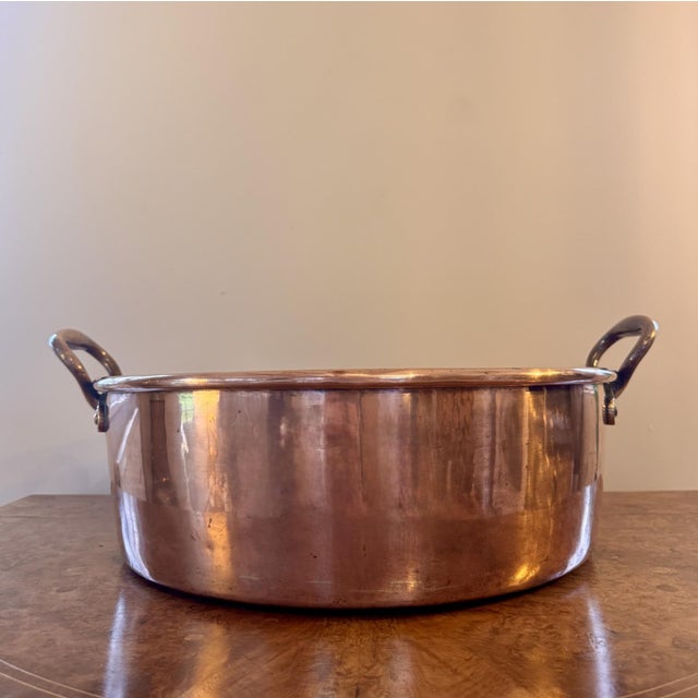 Early 19th Century Large Antique George III Copper Pan, 1800 For Sale - Image 5 of 6