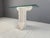 Ivory Vintage Travertine Console Table in the manner of Carlo Scarpa, 1970s For Sale - Image 8 of 12