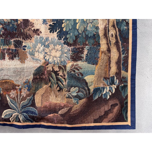 18th Century Verdure Tapestry With Birds For Sale - Image 11 of 11