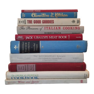 Vintage Cookbooks Kitchen Library Book Set Bookstack For Sale