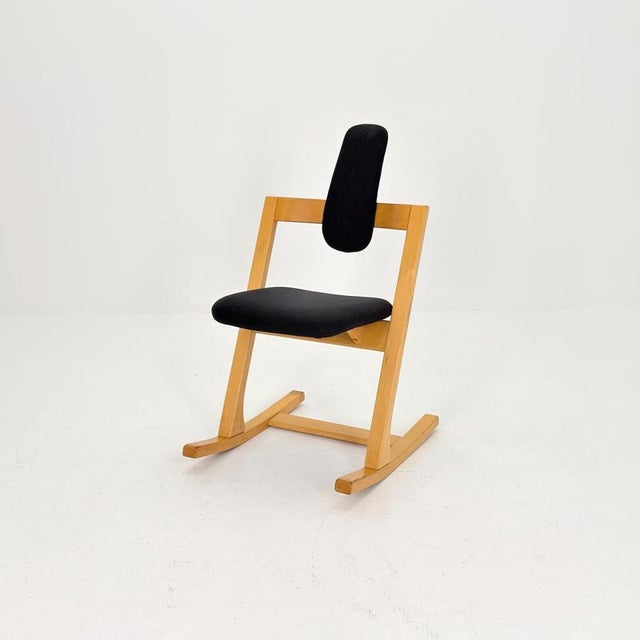 Gold Mid-Century Pendulum Rocking Chair by Peter Opsvik for Stokke Norway, 1980s For Sale - Image 8 of 16