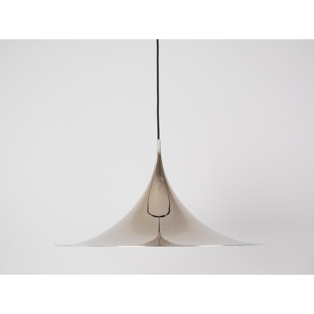 Vintage Semi Pendant Lamp by Bonderup and Thorup for Fog & Mørup, 1968 For Sale - Image 11 of 11