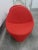 Vintage Fire Engine Red Italian Lounge Chairs - a Pair For Sale - Image 9 of 13