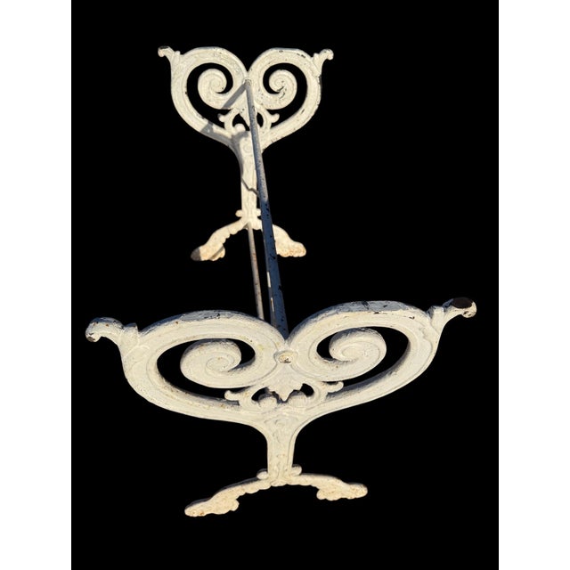 Antique French Cast Iron and Marble Bistro Table, 1900s For Sale - Image 6 of 18