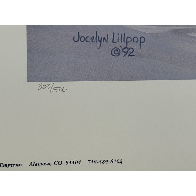 1992 Jocelyn Lillpop Russell Under Mineral Point Signed Numbered Wildlife Print Elk San Juan Mtn. Range For Sale - Image 9 of 9