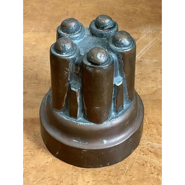 Vintage Copper Over Tin Jelly Mold For Sale - Image 13 of 18