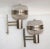 Mid-Century Modern Italian Brushed Stainless Steel & Cut Glass Sconces - Pair For Sale In Miami - Image 6 of 13