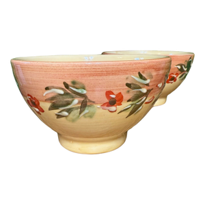Vintage Hand-Painted French Ceramic Bowls