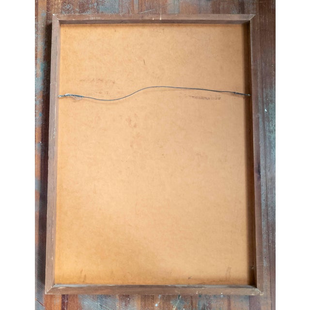 Mid-Century Modern Painting of a Lion on Masonite, Signed Caywood For Sale - Image 10 of 12