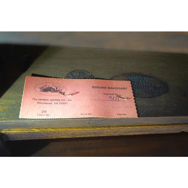 Henkel Harris Spnea Mahogany Drop-Leaf Occasional Table For Sale - Image 17 of 17