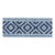 Schumacher Larson Handwoven Tape Trim In Indigo For Sale