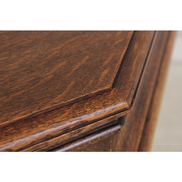Brown Antique English Oak Jacobean Planter Table For Sale - Image 8 of 15