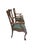 Pair of Vintage Chippendale-Style Carved Mahogany Armchairs With Green Upholstery For Sale - Image 9 of 12
