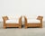 Mid 20th Century Pair of Hollywood Regency Wicker Lounge Chairs + Ottomans For Sale - Image 5 of 18