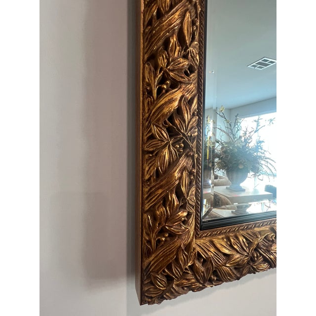 Pair of Custom Made Gold Mirrors — Can Be Sold as a Pair or Separately For Sale - Image 4 of 13