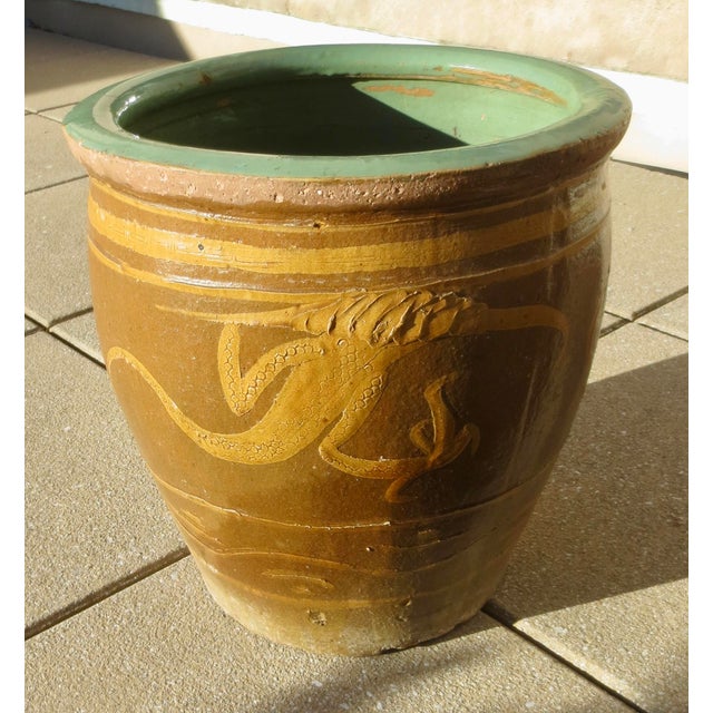 Antique Black Egg Jar Chinese For Sale - Image 4 of 13