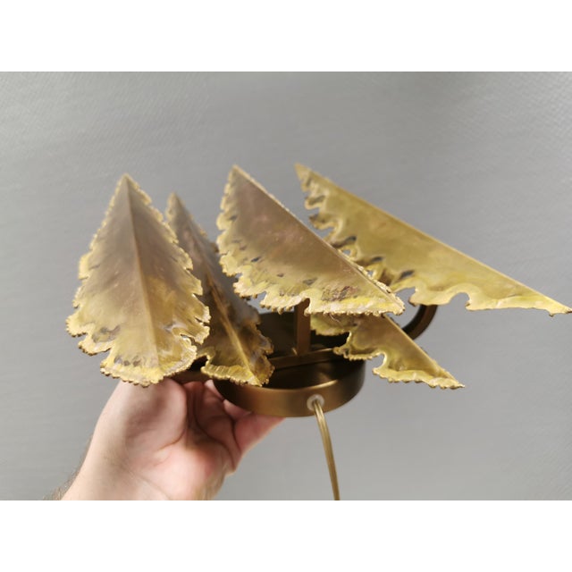 Large Brutalist Brass Wall Lamp by Svend Aage Holm Sørensen for Holm Sørensen & Co., Denmark, 1960s For Sale - Image 11 of 14