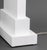 Late 20th Century Minimalist White Painted Wood Table Lamps, Pair For Sale - Image 5 of 8