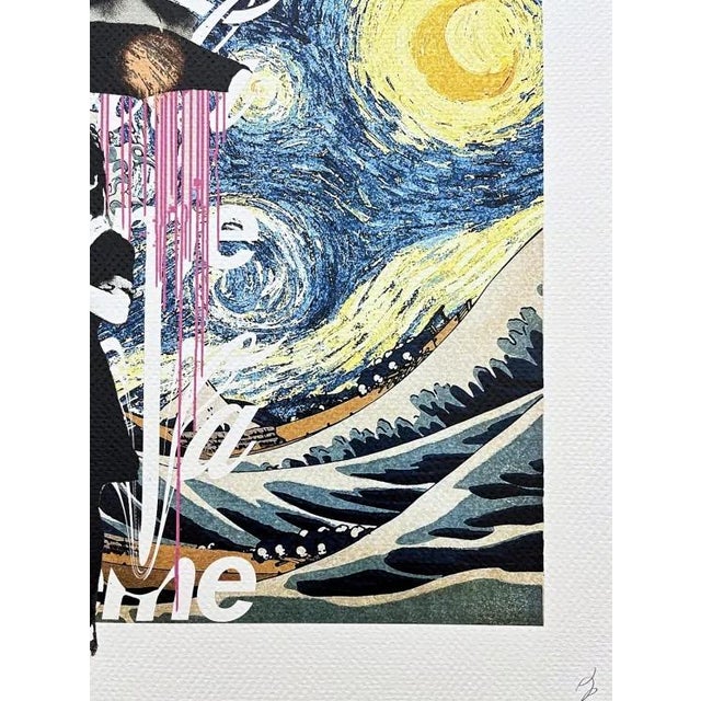 Death Nyc - Hokusai and Banksy Nola - Limited Edition With Certificate For Sale - Image 4 of 5