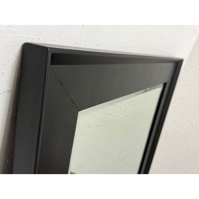 Brown Brownstone Furniture Dark Finish Wall Mirror For Sale - Image 8 of 12