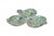 English Antique Deans Burslem Dresden Green Chintz Divided Clover Dish 13" For Sale - Image 3 of 14
