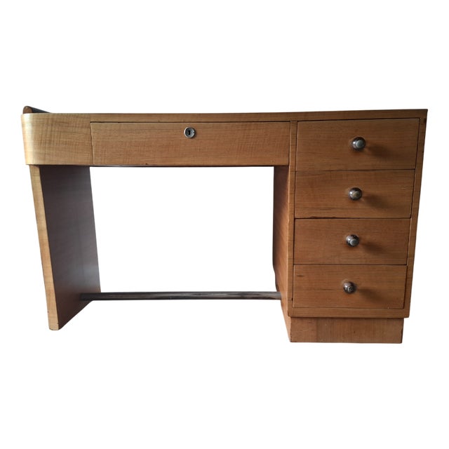 Vintage French Art Deco Desk, 1940 For Sale