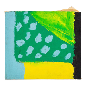 Sara Pines Abstract Composition Oil, 1975