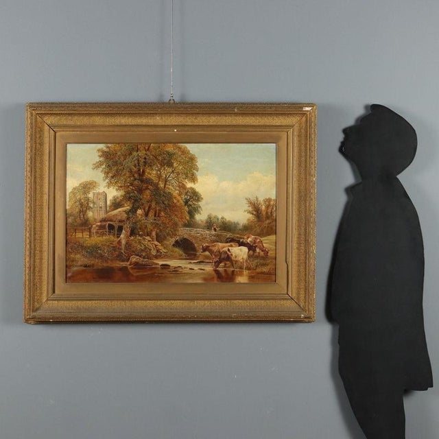 Oil on canvas. Signed W. V. Tippel and dated '86 at the lower left. It harks back to an English artist by whom another...