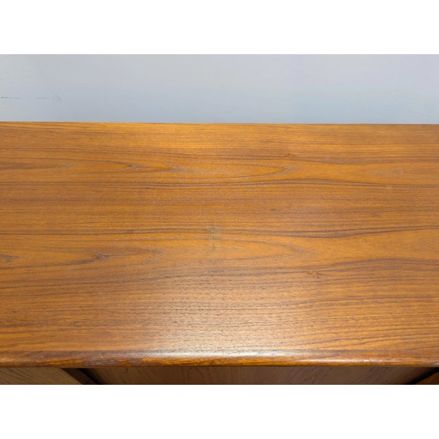 Danish Modern Mid Century Teak Sideboard Dyrlund For Sale - Image 10 of 12