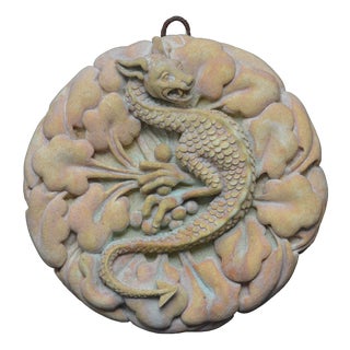 Gothic Tudor Lindwurm Dragon Relief in Farran Stone, 2000 For Sale