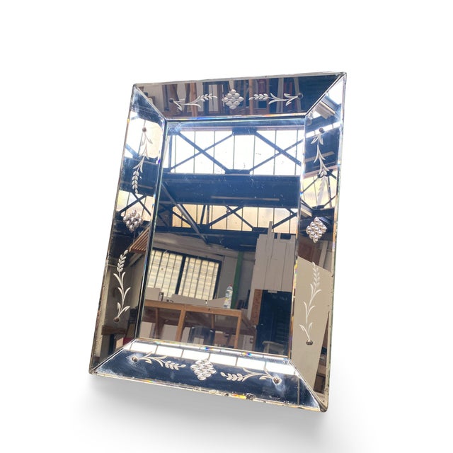 Glass Large Venetian Wall Mirror, 1890s For Sale - Image 7 of 7