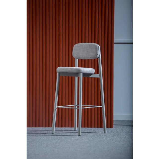 Contemporary Grey Residence 75 Counter Chairs by Kann Design, Set of 6 For Sale - Image 3 of 6