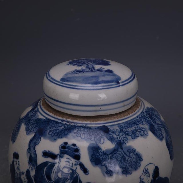 Add a touch of traditional Eastern artistry to your home with this charming blue and white porcelain ginger jar. This...