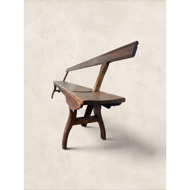 Late 19th Century Antique English Large Reversible Back Tram Bench, 9’ Long For Sale - Image 10 of 16