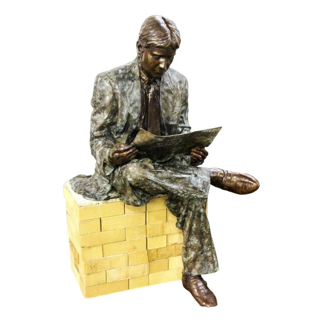 Lifesize Oxford University Student, 1930s, Bronze Casting For Sale