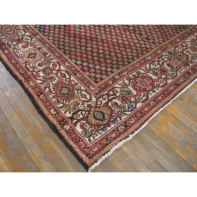 Persian Early 20th Century Persian Malayer Carpet ( 6'9" x 10'8" - 205 x 325 cm ) For Sale - Image 3 of 5