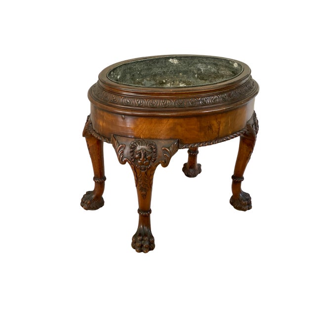 Antique French Renaissance Solid Walnut Jardiniere For Sale - Image 12 of 12