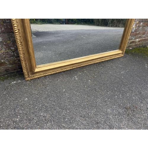 Large Antique English Framed Gilt Mirror, 1800s For Sale - Image 6 of 7