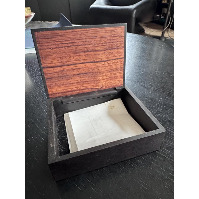 Vintage Marquetry Box by Robert McKeown, 1981 For Sale - Image 3 of 8