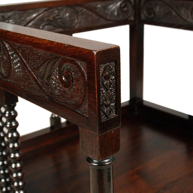 18th Century Renaissance Style Italian Walnut Armchair For Sale - Image 6 of 8