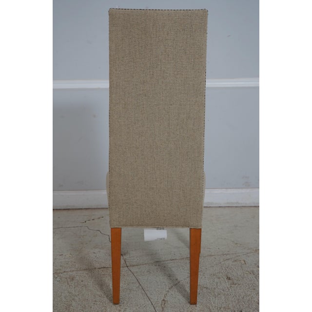 Lee Industries Pair Lee Industries Modern Design High Back Chairs For Sale - Image 4 of 12