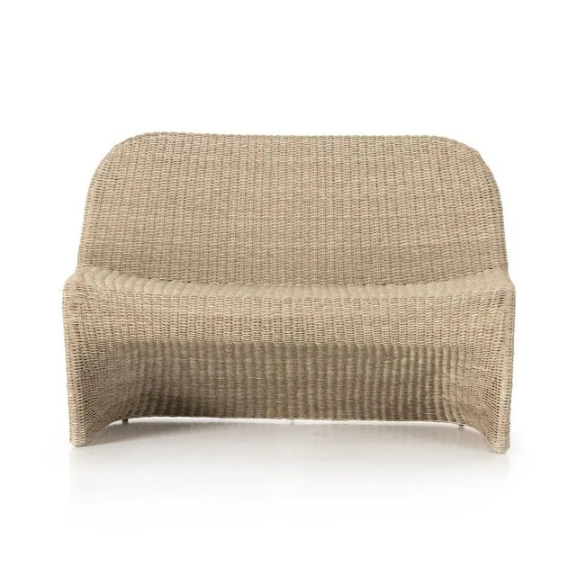 Plastic Four Hands Portia 50" Outdoor Dining Bench, White For Sale - Image 7 of 13